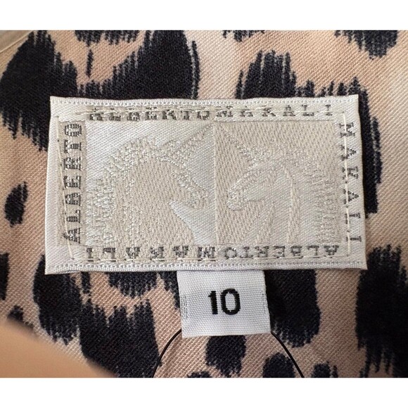 Vintage Alberto Makali Animal Leopard Cheetah Print Blazer, Women's Size 10 - Picture 5 of 9